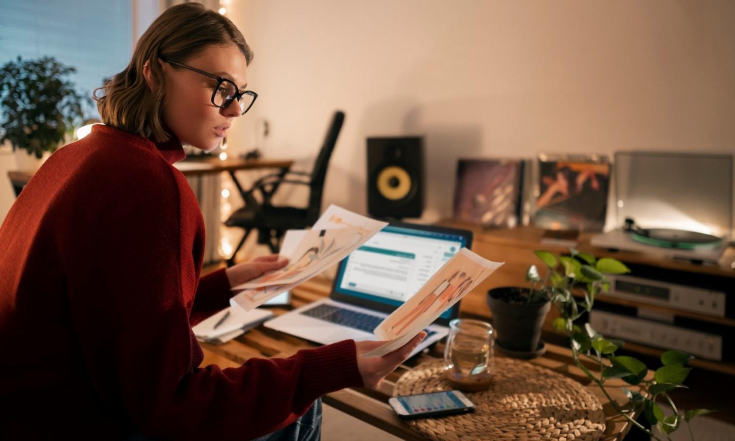 Students engaged in technical analysis learning session